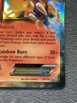 Ho-Oh EX 22/124 Pokemon Card 2012 Dragons Exalted Ultra Rare Holo - Image 5