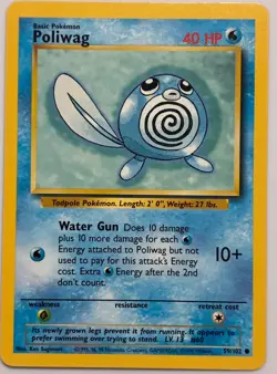 Poliwag 59/102 - Base Set - Pokemon TCG CCG Card - Image 1
