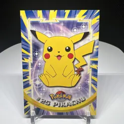 TOPPS 1999 POKEMON TV ANIMATION EDITION SERIES 1 PIKACHU #25 TRADING CARD - Image 1