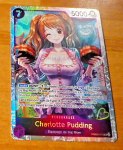 ONE PIECE CARD GAME HOLO CARTE Charlotte Pudding PRB02-010 SR FR NM - Image 1