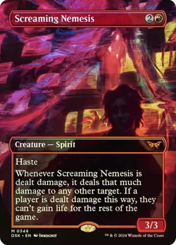MTG FOIL Screaming Nemesis - Duskmourn: House of Horror #348 - Image 1