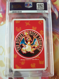1996 Pokemon Dugtrio 8 of Heart Red Charizard Poker Playing Card PSA 10 Gem Mint - Image 2