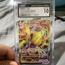Pokemon Regieleki VMAX 058/195 Swsh12 Silver Tempest Holo CGC 10 2022 - Image 1