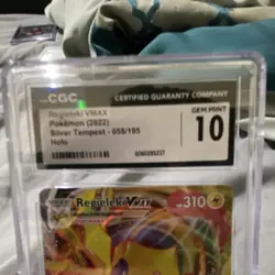 Pokemon Regieleki VMAX 058/195 Swsh12 Silver Tempest Holo CGC 10 2022 - Image 2