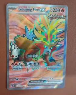 Pokemon TCG Gouging Fire EX 188/162 Temporal Forces Rare Holo Card NM/M - Image 1