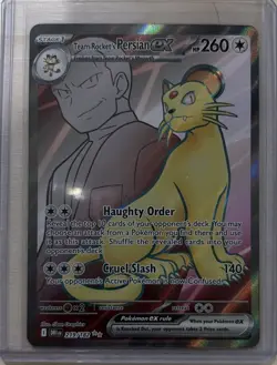 Pokemon TCG Team Rockets Persian EX Full Art 219/182 Destined Rivals Ultra Rare - Image 1