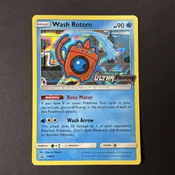 Wash Rotom SM94 S&M Ultra Prism Prerelease Holo Promo Stamped Pokemon - NM - Image 1