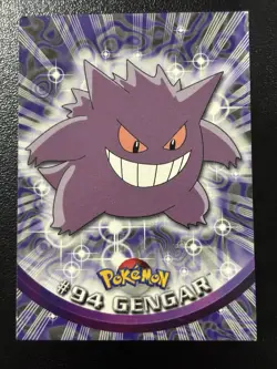Topps Pokemon Gengar #94 2000 TV Animation Edition Non-Holo Blue Logo LP/MP - Image 1