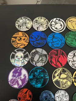 Pokemon TCG Collector’s Coins / Pins Lot Mostly Unique Awesome Deal! - Image 2