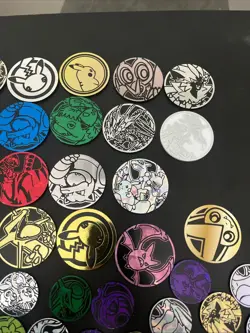 Pokemon TCG Collector’s Coins / Pins Lot Mostly Unique Awesome Deal! - Image 3