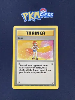 Pokemon TCG Lass Base Set 75/102 Regular Rare HP. - Image 1