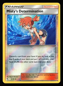 Pokemon TCG: Misty's Determination Un.C Reverse Holo - Hidden Fates - #62/68 - Image 1