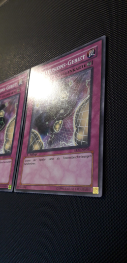 Yu-Gi-Oh! 3x Nichtfusions-Gebiet, EEN-DE059, COmmon, 1. Auflage, Deutsch, EX - Image 4