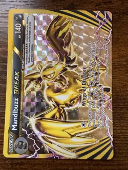 Mandibuzz BREAK - XY182 - Pokemon XY Promo Ultra Rare Card MP - Image 1
