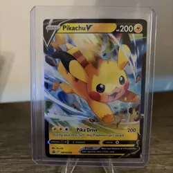 Pikachu V - Crown Zenith SWSH285 Black Star Promo Pokemon Card NM - Image 1