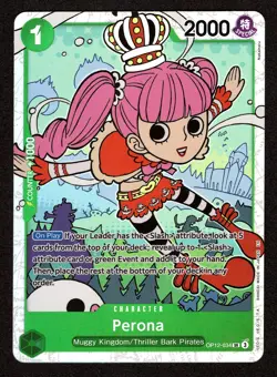 One Piece TCG Perona OP12-034 English Legacy of the Master Foil Card NM - Image 1