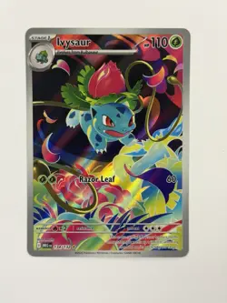 Pokemon TCG Ivysaur 134/132 Illustration Rare Mega Evolution Holo Near Mint - Image 1