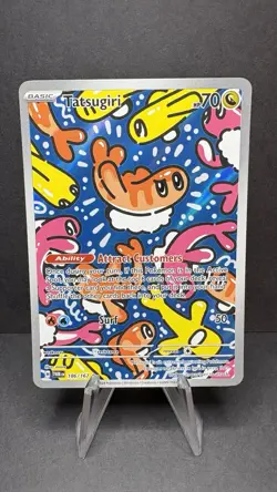 Pokemon TCG Twilight Masquerade Tatsugiri 186/167 IR Illustration Rare - Image 1