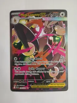 Mega Lopunny ex 128/094 Me02: Phantasmal Flames Holo Special Illustration Rare - Image 1