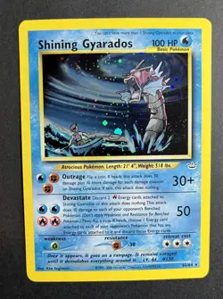 Pokemon TCG Shining Gyarados Neo Revelation 65/64 Holo Excellent Condition - Image 2