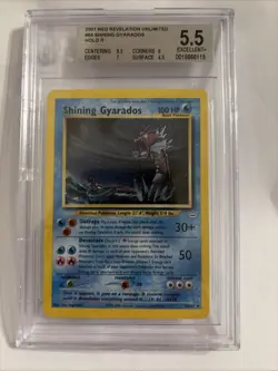 Pokemon TCG #65 Shining Gyarados Holo Rare Neo Revelation Unlimited - Image 1