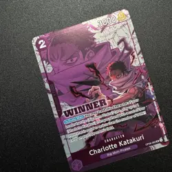 Charlotte Katakuri OP08-062 - Winner Promo Foil One Piece TCG Card Game English - Image 3