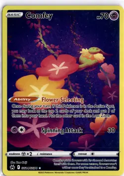 Pokemon TCG Crown Zenith Comfey GG14/GG70 Galarian Gallery Full Art Near Mint - Image 1