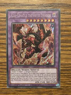 Alba-Lenatus the Abyss Dragon DIFO-EN035 Dimension Force 1st Edition Secret Rare - Image 1