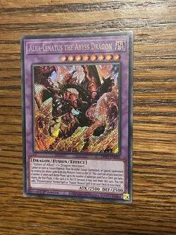 Alba-Lenatus the Abyss Dragon DIFO-EN035 Dimension Force 1st Edition Secret Rare - Image 2