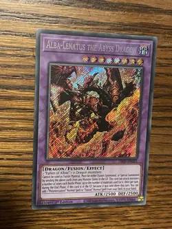 Alba-Lenatus the Abyss Dragon DIFO-EN035 Dimension Force 1st Edition Secret Rare - Image 4