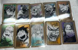 My Hero Academia Original Art Exhibition Foil Stamped Collection Card Set of 10 - Image 1