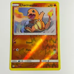 Charmander 7/68 Common Reverse Holo Card Hidden Fates Pokemon TCG NM - Image 1