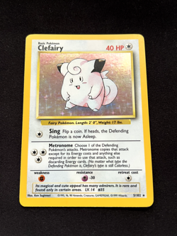 Pokemon Clefairy 005/102 Base Set Holo Card - Image 1