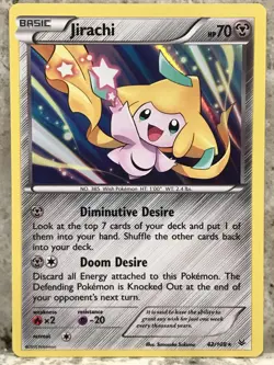 Nintendo Pokemon Jirachi Roaring Skies Holo Rare Collectible Card TCG 42/108 USA - Image 1