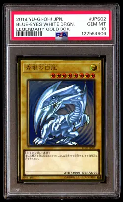 PSA 10 Blue Eyes White Dragon Jps02 Legendary Gold Box Yu-gi-oh Japanese - Image 1