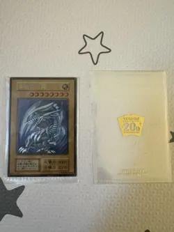 Yu-Gi-Oh Blue-Eyes White Dragon Stainless Steel 20th Anniversary Card - Image 1