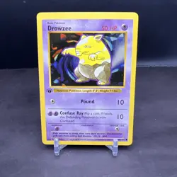 Pokemon 1st Edition Base Set Shadowless Drowzee 49/102 NS1 - Image 1