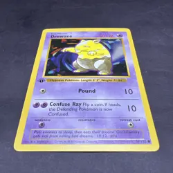 Pokemon 1st Edition Base Set Shadowless Drowzee 49/102 NS1 - Image 3