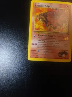 BROCK'S VULPIX W Stamp Pokemon Card - WOTC Promo - Gym Challenge - 37/132 LP - Image 2
