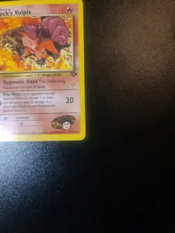 BROCK'S VULPIX W Stamp Pokemon Card - WOTC Promo - Gym Challenge - 37/132 LP - Image 3