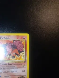 BROCK'S VULPIX W Stamp Pokemon Card - WOTC Promo - Gym Challenge - 37/132 LP - Image 4