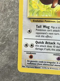 Eevee 51/64 Pokemon Jungle Non-Holo Unlimited Regular VINTAGE (Lightly Played) - Image 4