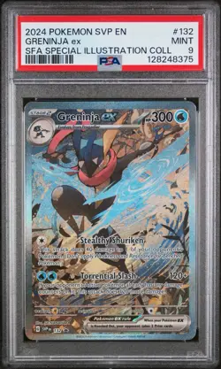 2024 Pokemon Greninja Ex Black Star #132 SFA Special Illustration - PSA 9 - Image 1