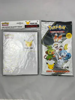 Pokemon 25th Anniversary FIRST PARTNER PACK & COLLECTORS BINDER Galar Region - Image 1