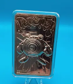 Burger King 1999 Pokemon Poliwhirl 23K Gold-Plated Trading Card - Image 2