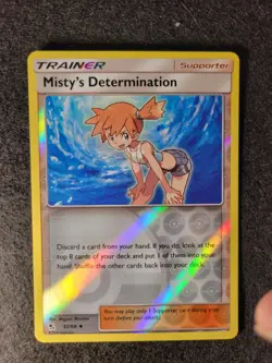 Pokemon - Hidden Fates - Misty's Determination 62/68 Reverse Holo - Image 1