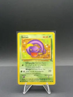Pokemon TCG- Ekans 46/62 Non Holo Fossil WOTC LP/MP (German) - Image 1