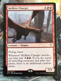 1x Hellkite Charger Commander 2017 MP MTG Magic the Gathering x1 MKE - Image 3