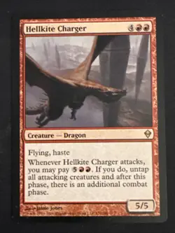 1x Hellkite Charger (151) Zendikar LP MTG Magic the Gathering x1 MKE - Image 1