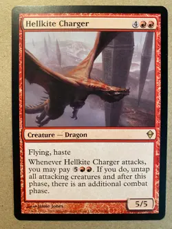MTG 1x Hellkite Charger Zendikar Modern Magic the Gathering Card x1 NM - Image 1